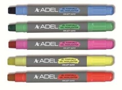 Adel Çevirmeli Jel Fosforlu Kalem Pembe - ADEL