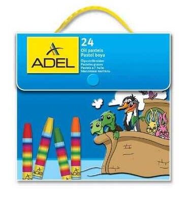 Adel Pastel Boya Takımı Çantalı 24 Renk - 1