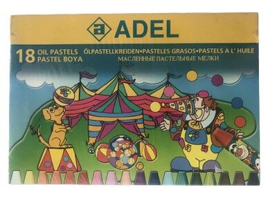 Adel Pastel Boya Takımı Karton Kutu 18 Renk - 1