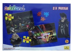 Adeland 2 X Puzzle M:1 34x24 cm 50+100 Parça - ADEL