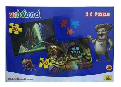 Adeland 2 X Puzzle M:2 34x24 cm 50+100 Parça - 1