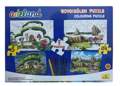 Adeland Boya Eğlen Puzzle M:1 34x24 cm 12+24 Parça - 1