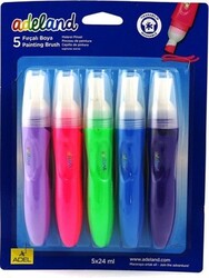 Adeland Fırçalı Sulu Boya Boya Takımı 5 Renk - ADEL