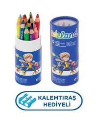 Adeland Kuru Boya Kalem Takımı Karton Tüp 12 Renk - ADEL
