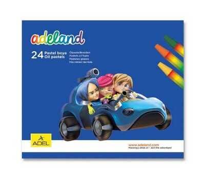 Adeland Pastel Boya Takımı Karton Kutu 24 Renk - 1