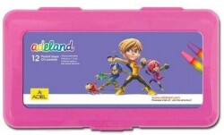 Adeland Pastel Boya Takımı PP Pembe Kutu , 12 Renk - ADEL