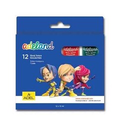 Adeland Şişe Guaj Boya 12 Renk - ADEL
