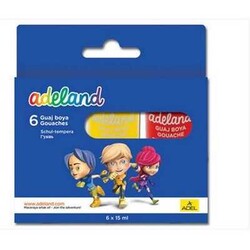 Adeland Şişe Guaj Boya 6 Renk - ADEL