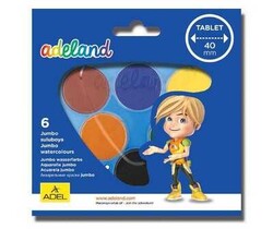 Adeland Sulu Boya Takımı Jumbo 6 Renk - ADEL