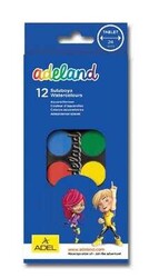 Adeland Sulu Boya Takımı Küçük Boy 12 Renk - ADEL