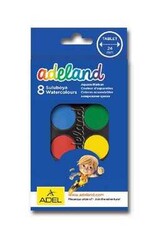 Adeland Sulu Boya Takımı Küçük Boy 8 Renk - 1