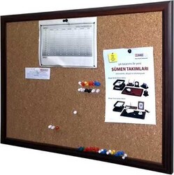 Akyazı Mantar Pano Ahşap Çerçece 60X90 cm - AKYAZI