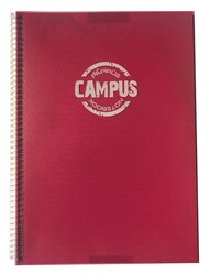 Atlas Campus A4 Spiralli PP Kapak Çizgili Defter 100 yp - ATLAS DEFTER