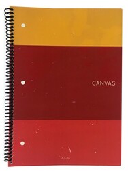 Atlas Canvas A4 PP Kapak Spiralli Defter Çizgili 100 yp - 2