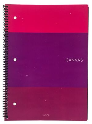 Atlas Canvas A4 PP Kapak Spiralli Defter Çizgili 100 yp - 1