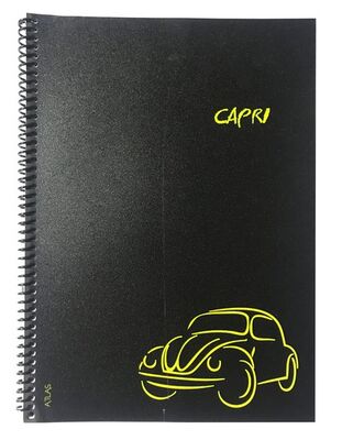 Atlas Capri A4 Spiralli PP Kapak Kareli Defter 80 yp - 1