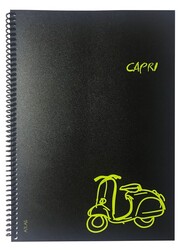 Atlas Capri A4 Spiralli PP Kapak Kareli Defter 80 yp - 3