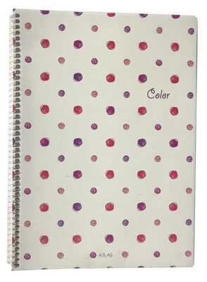 Atlas Color A4 PP Kapak Spiralli Defter Çizgili 80 yp - 1