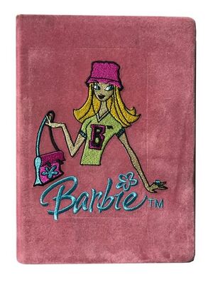 Barbie 14X20 cm Kadife Sert Kapak Defter Çizgili 100 yp - 1