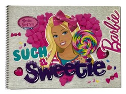 Barbie 25x35 cm Karton Kapak Spiralli Resim Defteri 15 yp - GIPTA