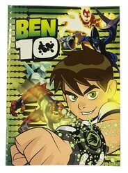 Ben10 A4 Karton Kapak Yaldızlı Defter Çizgili 56 yp - 2