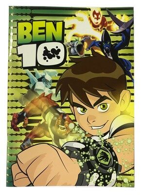 Ben10 A4 Karton Kapak Yaldızlı Defter Çizgili 56 yp - 2