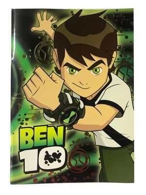 Ben10 A4 Karton Kapak Yaldızlı Defter Çizgili 56 yp - 1