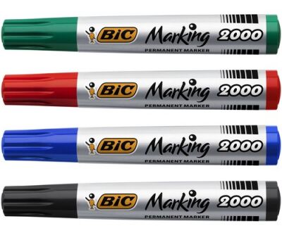 Bic 2000 Permanenet Markör Yuvarlak Uç - 1