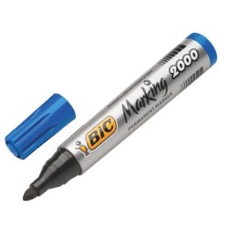 Bic 2000 Permanenet Markör Yuvarlak Uç Mavi 