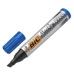 Bic 2300 Permanenet Markör Kesik Uç Mavi 