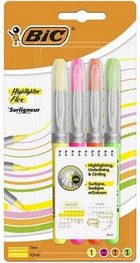 Bic Marking Kalem Tip Fosforlu Kalem 4 Renk - 2