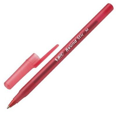 Bic Round Stıc Tükenmez Kalem Kırmızı - 1