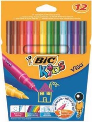 Bic Visa Keçeli Boya Kalem Takımı 12 Renk - BIC