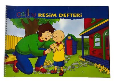 Caillou 35x50 cm Karton Kapak Spiralli Resim Defteri 15 yp - 3