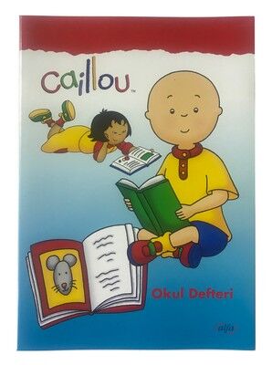 Caillou A4 Karton Kapak Defter Kareli 60 yp - 2