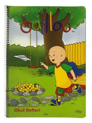 Caillou A4 Karton Kapak Spiralli Defter Çizgili 80 yp - 1