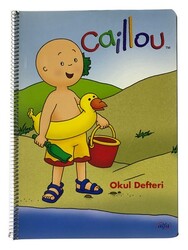 Caillou A4 Karton Kapak Spiralli Defter Kareli 80 yp - 4