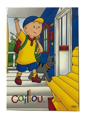 Caillou A6 Karton Kapak Çiftli Cep Bloknot Çizgili + Kareli 40+40 yp - 2