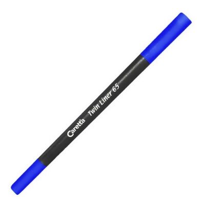Caretta 65-03 Twin Liner , Çift Uçlu Keçeli Kalem Koyu Mavi - 1