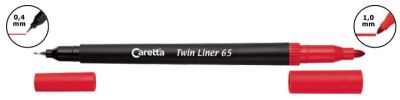 Caretta 65-05 Twin Liner , Çift Uçlu Keçeli Kalem Koyu Yeşil - 2