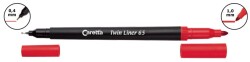Caretta 65-06 Twin Liner , Çift Uçlu Keçeli Kalem Turkuaz - 2