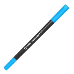 Caretta 65-06 Twin Liner , Çift Uçlu Keçeli Kalem Turkuaz - 1