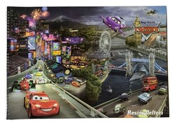Cars 35x50 cm Karton Kapak Spiralli Resim Defteri 15 yp - KESKİN COLOR