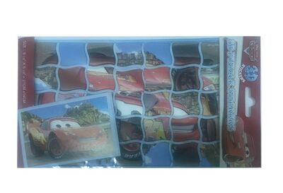 Cars 3D Puzzle Kabartma Stickers 21x14 cm - 2