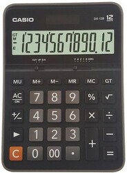 Casio Hesap Makinesi Masaüstü DX-12B-BK 12 Hane - CASIO