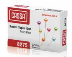 Cassa 8275 Renkli Başlıklı Toplu İğne - CASSA