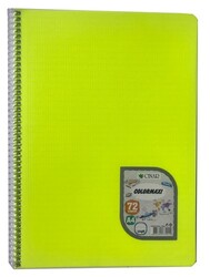 Çınar Colormaxi A4 PP Kapak Spiralli Defter Çizgili 72 yp - 3