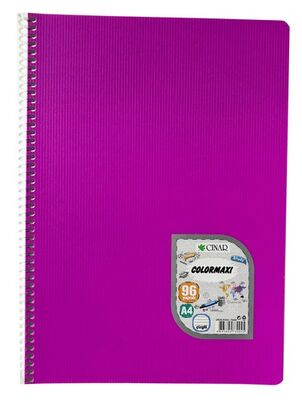 Çınar Colormaxi A4 PP Kapak Spiralli Defter Çizgili 96 yp - 2