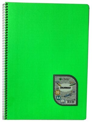 Çınar Colormaxi A4 PP Kapak Spiralli Defter Çizgili 96 yp - 12