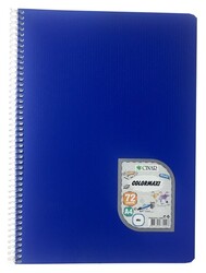 Çınar Colormaxi A4 PP Kapak Spiralli Defter Düz 72 yp - 2